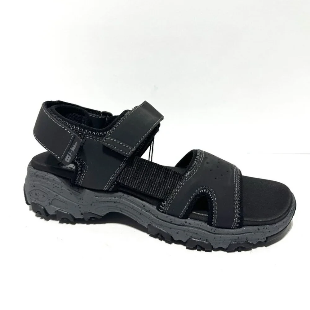 Bass Outdoors Mens Trail Sandals Black Size 6.5 M